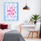 Stupell Industries La Dolce Vita Blue Pink Framed Giclee, design by Dominique Vari
